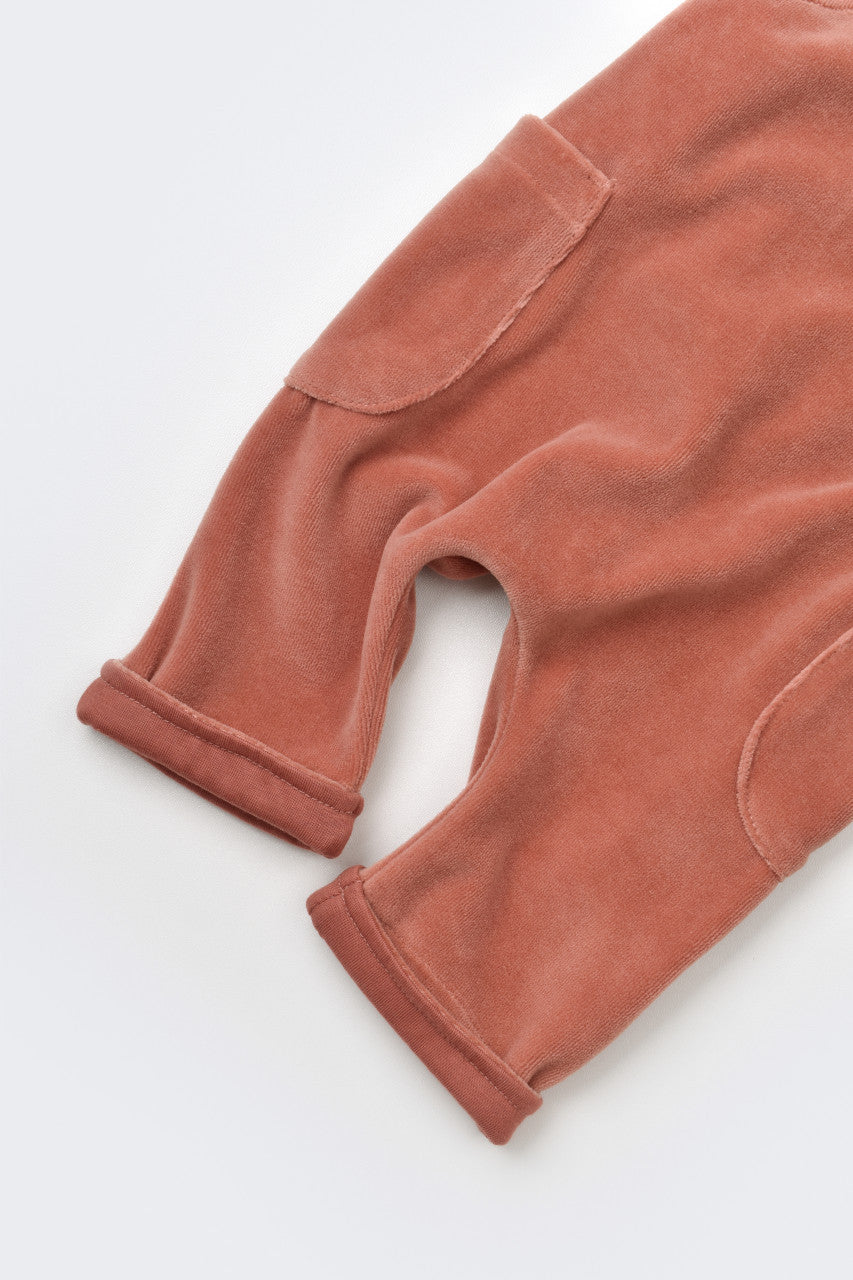 Salopeta Velvet cu bretele din 80%bumbac organic si 20% poliester - , BabyCosy